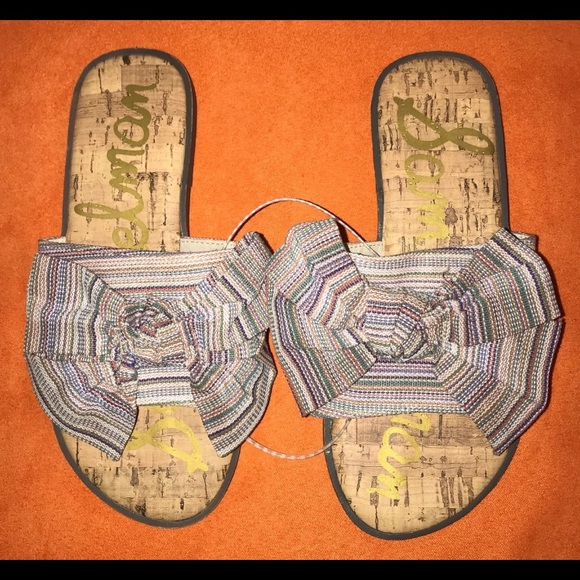 Sam Edelman Other - NEW SAM EDELMAN GIRLS BOW PLAID SANDALS SZ 13